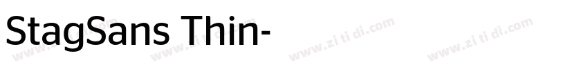 StagSans Thin字体转换